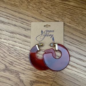 Beautiful hoop earrings